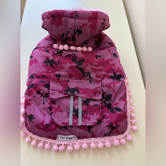 Camouflage Print Pink Fur Lined Jacket - Picture 4 of 11